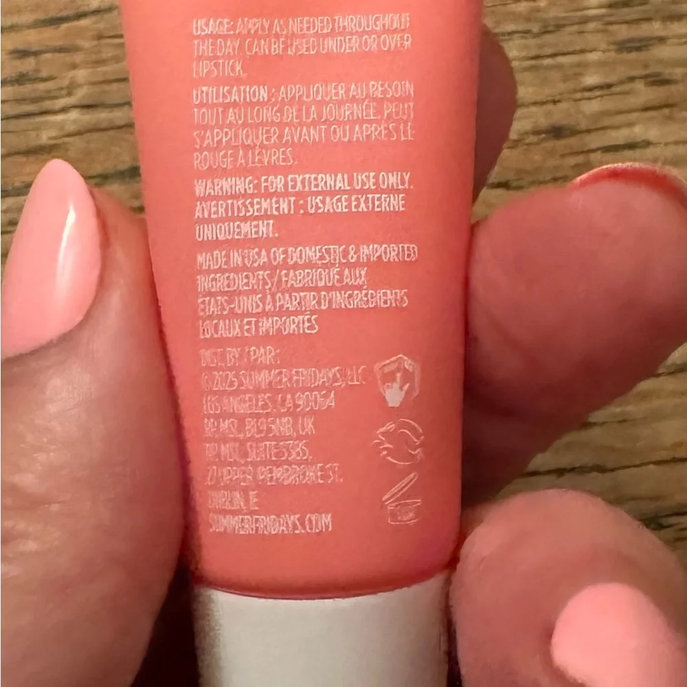 NWT Set of Summer Fridays Jet Lag Mask and Lip Butter Balm - Blue and Pink
